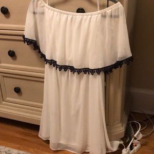 White off the shoulder dress